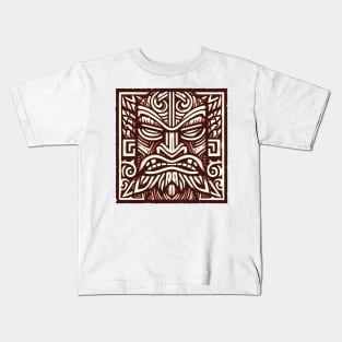 Red Tiki god for Your Tiki Bar Kids T-Shirt